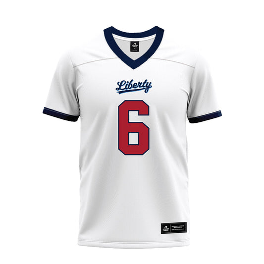 Liberty - NCAA Football : Kanye Udoh - White Premium Football Jersey-0