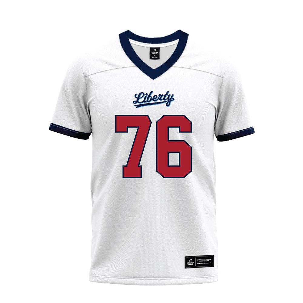 Liberty - NCAA Football : Gabe Smith - White Premium Football Jersey-0