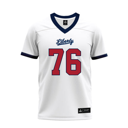 Liberty - NCAA Football : Gabe Smith - White Premium Football Jersey-0