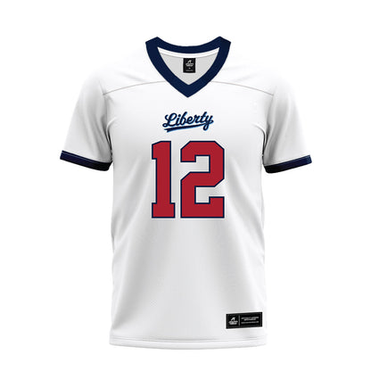 Liberty - NCAA Football : Prince Cottonham - White Premium Football Jersey-0