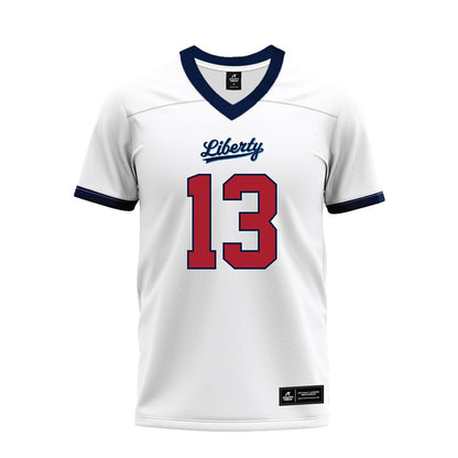 Liberty - NCAA Football : Jaylen Henderson - White Premium Football Jersey-0
