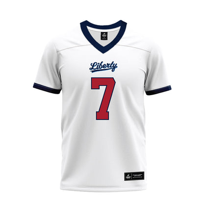 Liberty - NCAA Football : Izaiah Guy - White Premium Football Jersey-0