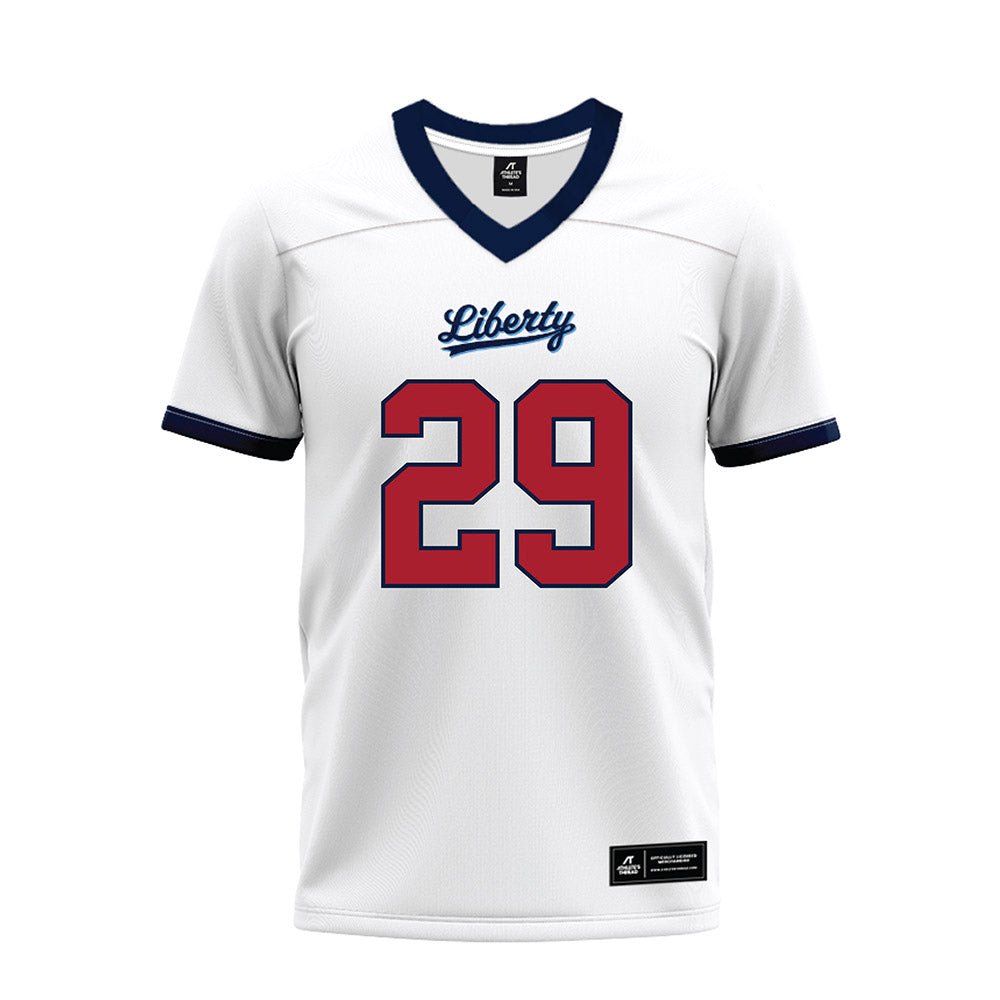 Liberty - NCAA Football : Justin Marshall - White Premium Football Jersey-0
