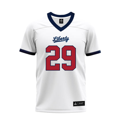 Liberty - NCAA Football : Justin Marshall - White Premium Football Jersey-0