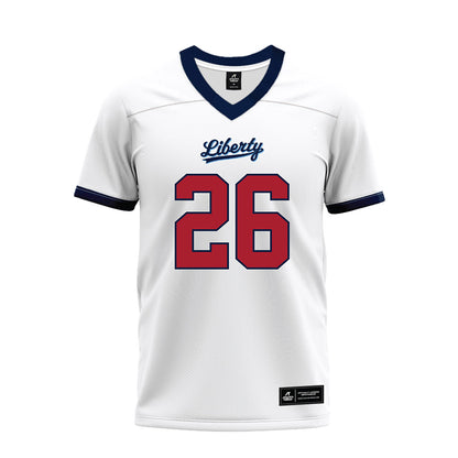 Liberty - NCAA Football : Jaylin Belford - White Premium Football Jersey-0