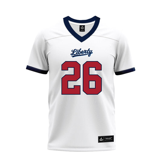 Liberty - NCAA Football : Jaylin Belford - White Premium Football Jersey-0
