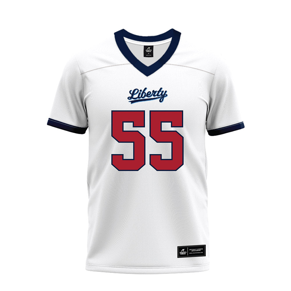 Liberty - NCAA Football : Henry Hicks - White Premium Football Jersey-0
