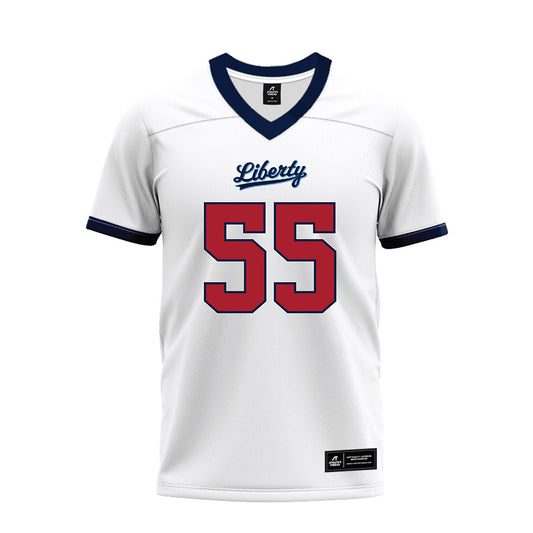 Liberty - NCAA Football : Henry Hicks - White Premium Football Jersey-0