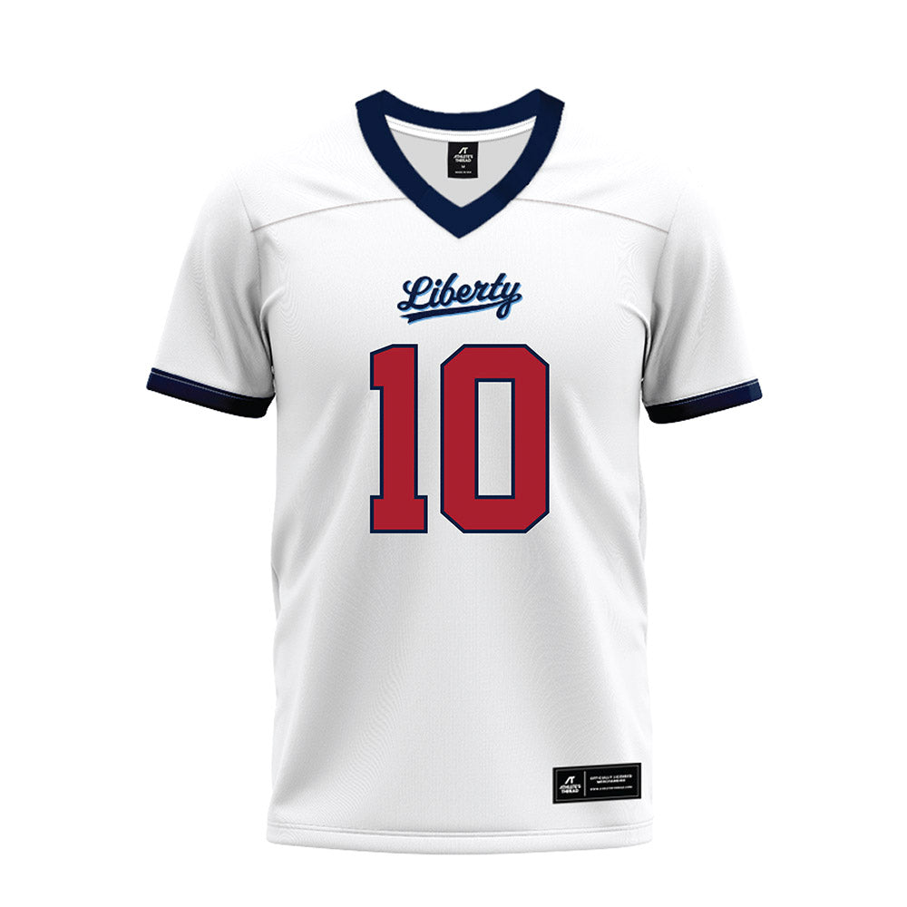 Liberty - NCAA Football : Jon Monteiro - White Premium Football Jersey-0