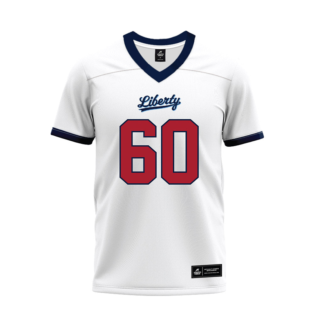 Liberty - NCAA Football : Joep Engbers - White Premium Football Jersey-0