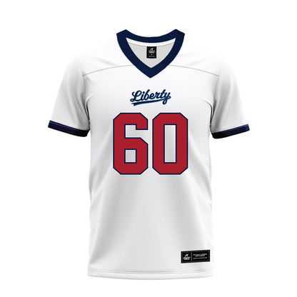 Liberty - NCAA Football : Joep Engbers - White Premium Football Jersey-0