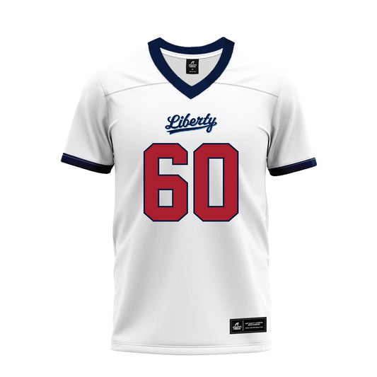 Liberty - NCAA Football : Joep Engbers - White Premium Football Jersey-0