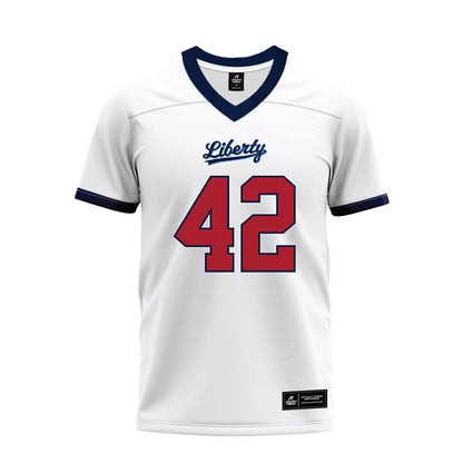 Liberty - NCAA Football : Chase Reeves - White Premium Football Jersey-0