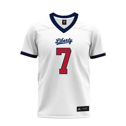 Liberty - NCAA Football : Peyton Jones - White Premium Football Jersey-0