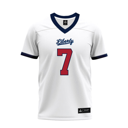 Liberty - NCAA Football : Peyton Jones - White Premium Football Jersey-0