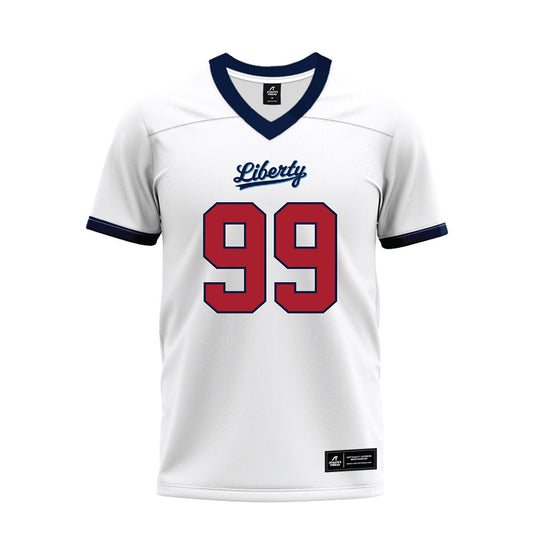 Liberty - NCAA Football : Xavier Reid - White Premium Football Jersey-0