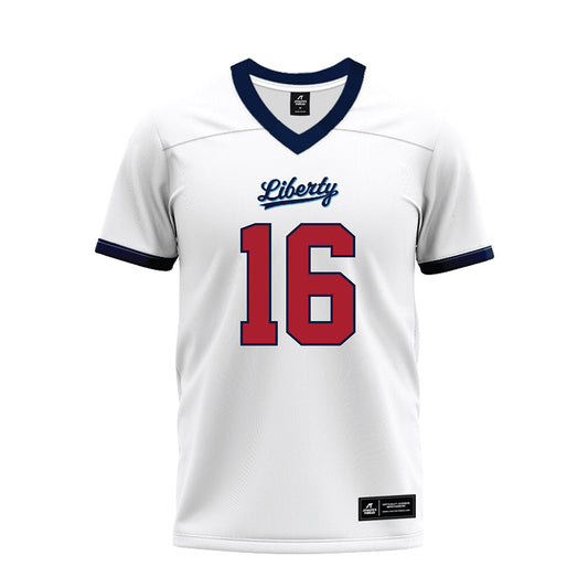 Liberty - NCAA Football : Jiquavious Marshall - White Premium Football Jersey-0