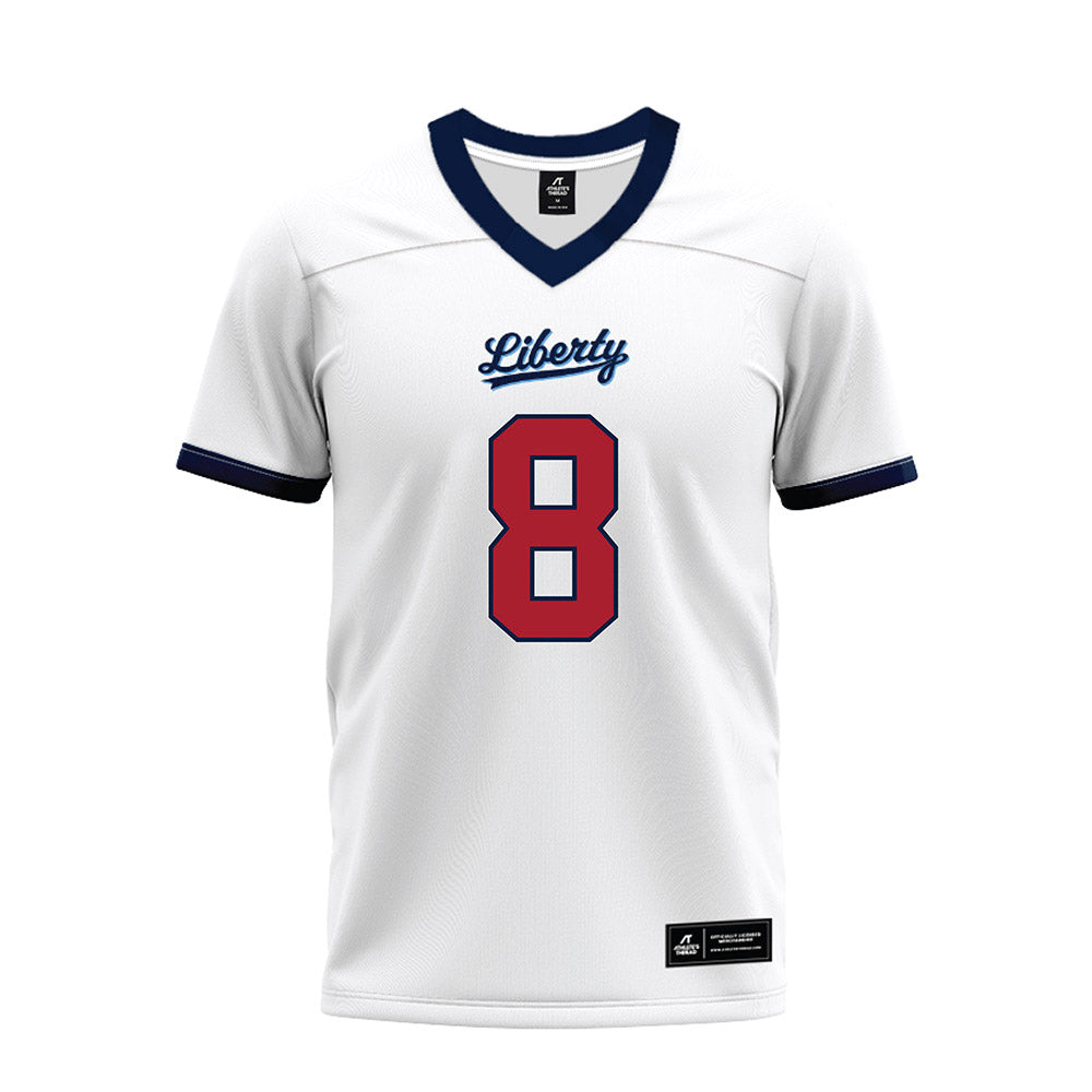 Liberty - NCAA Football : Nasir Newkirk - White Premium Football Jersey-0