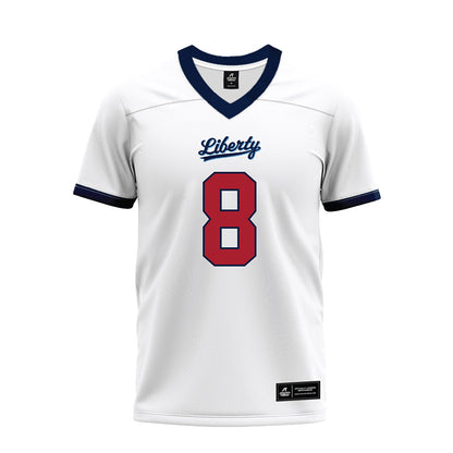Liberty - NCAA Football : Nasir Newkirk - White Premium Football Jersey-0