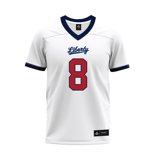 Liberty - NCAA Football : Nasir Newkirk - White Premium Football Jersey-0