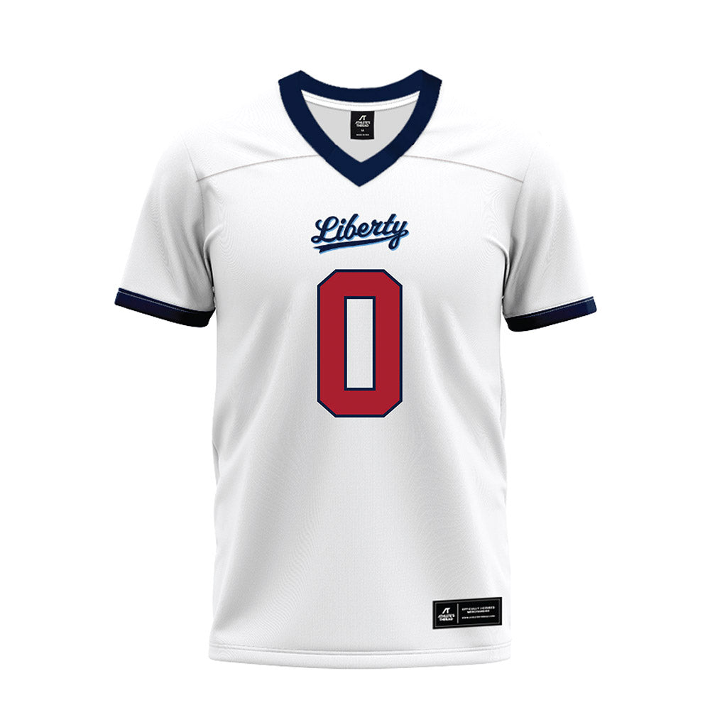 Liberty - NCAA Football : D-Icey Hopkins - White Premium Football Jersey-0