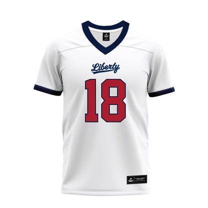 Liberty - NCAA Football : Jachin Davis - White Premium Football Jersey-0