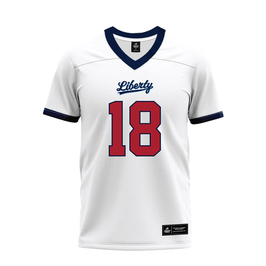 Liberty - NCAA Football : Jachin Davis - White Premium Football Jersey-0