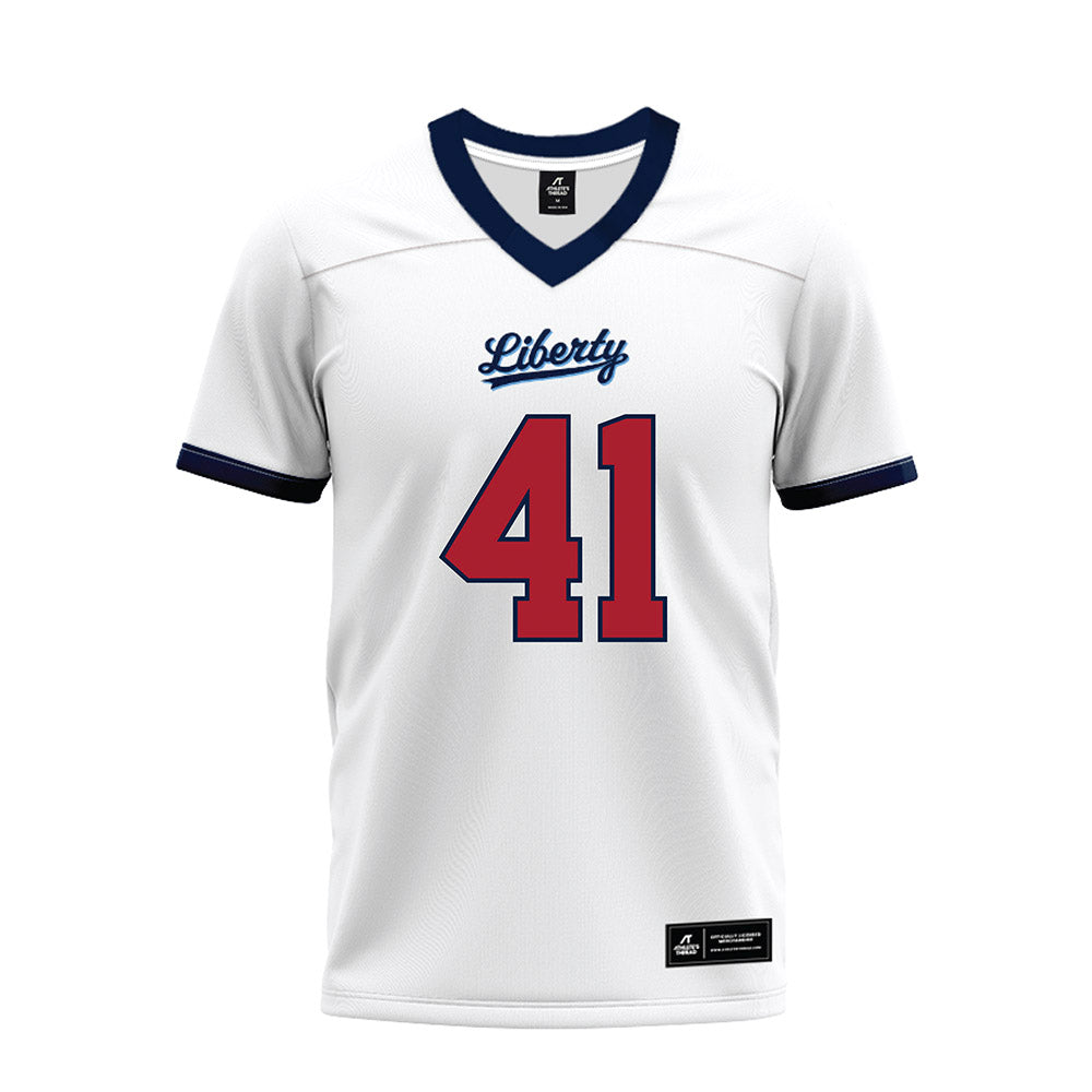 Liberty - NCAA Football : Greg Rivera - White Premium Football Jersey-0