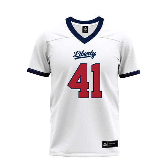 Liberty - NCAA Football : Greg Rivera - White Premium Football Jersey-0