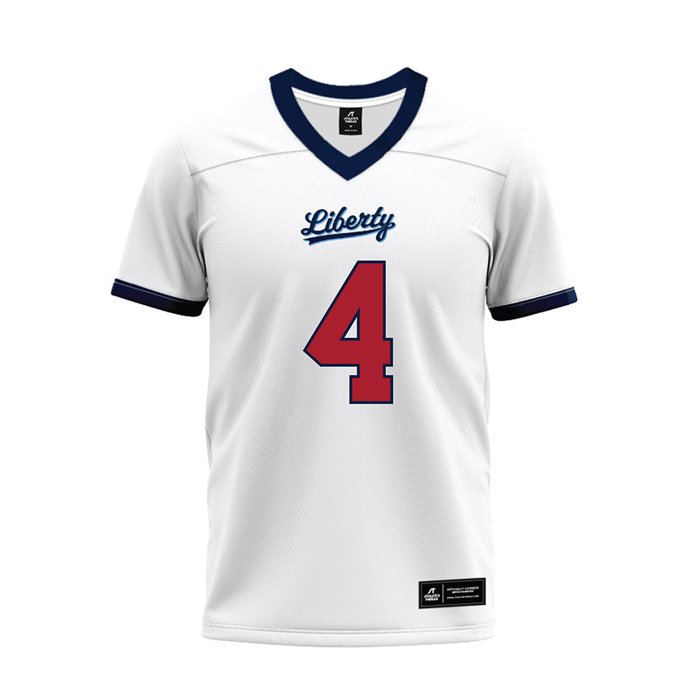 Liberty - NCAA Football : Kam Davis - White Premium Football Jersey-0