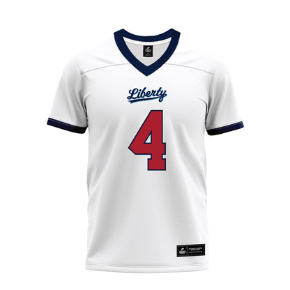 Liberty - NCAA Football : Kam Davis - White Premium Football Jersey-0