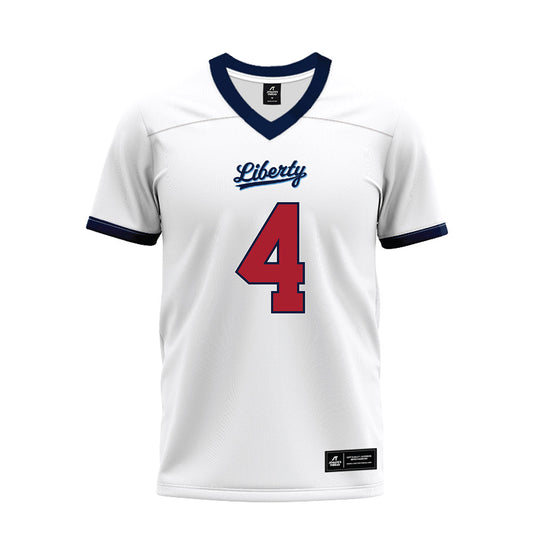 Liberty - NCAA Football : Kam Davis - White Premium Football Jersey-0