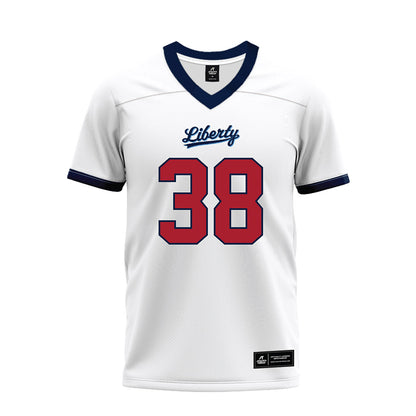 Liberty - NCAA Football : Tre Lawing - White Premium Football Jersey-0