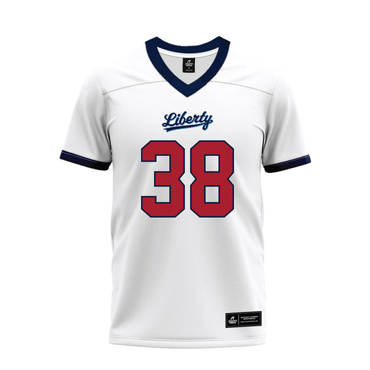 Liberty - NCAA Football : Tre Lawing - White Premium Football Jersey-0