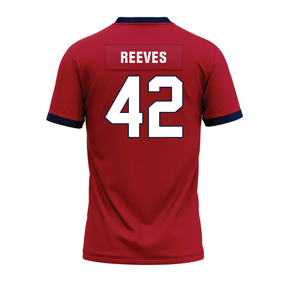 Liberty - NCAA Football : Chase Reeves - Red Premium Football Jersey-1
