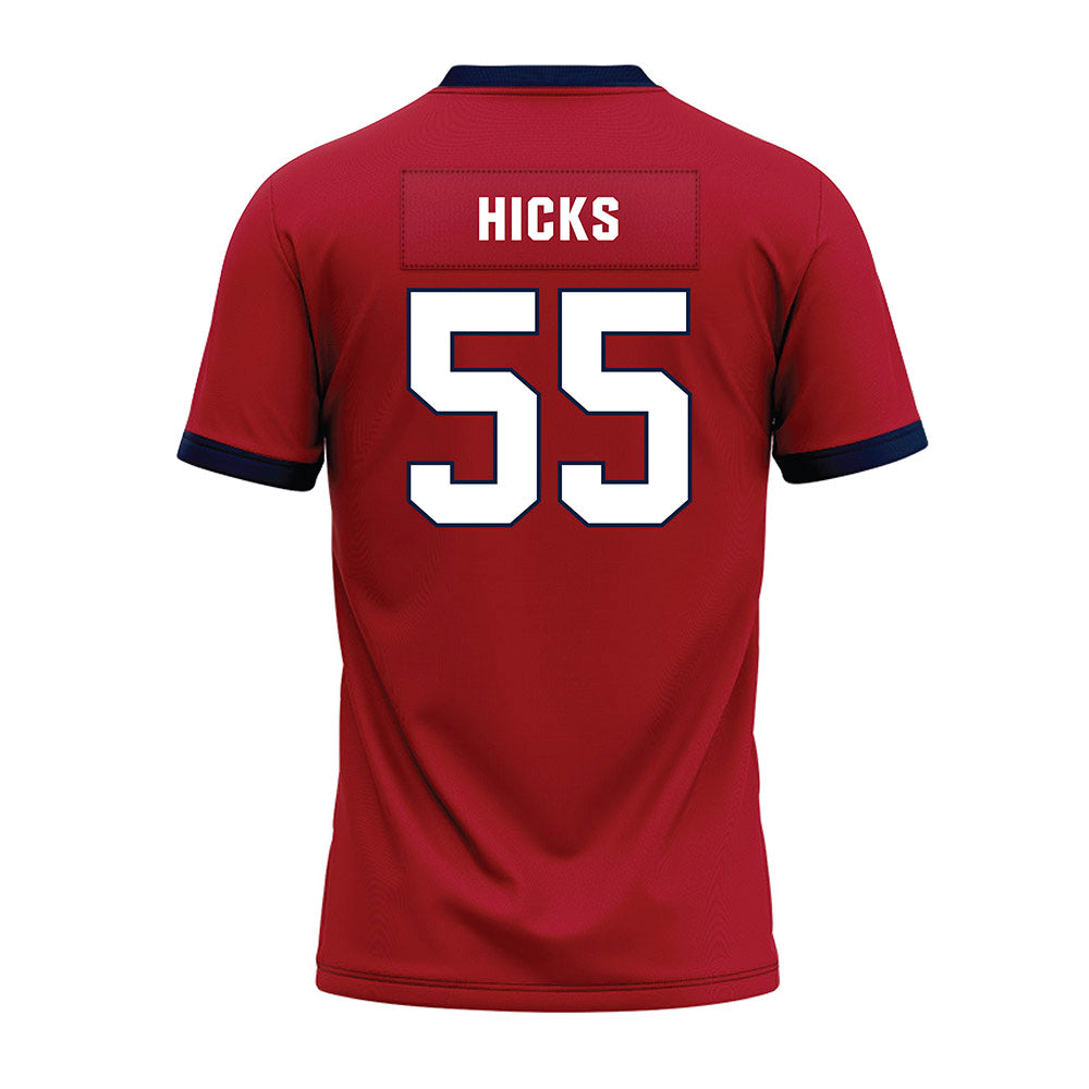 Liberty - NCAA Football : Henry Hicks - Red Premium Football Jersey-1