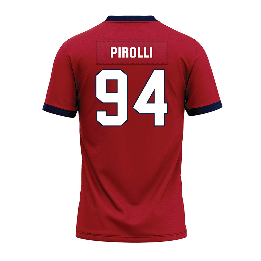 Liberty - NCAA Football : Nathan Pirolli - Red Premium Football Jersey-1