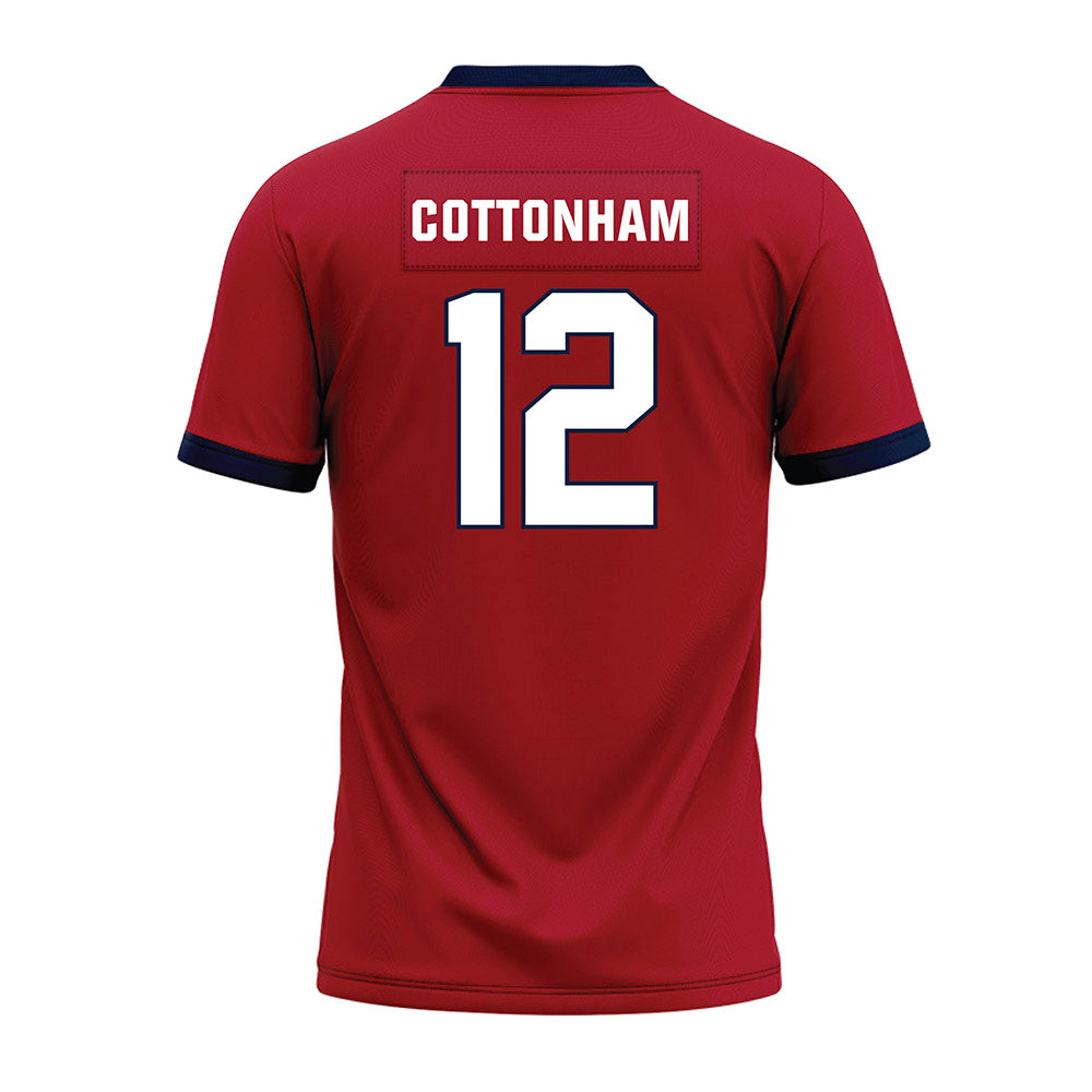 Liberty - NCAA Football : Prince Cottonham - Red Premium Football Jersey-1