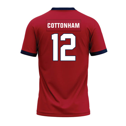 Liberty - NCAA Football : Prince Cottonham - Red Premium Football Jersey-1