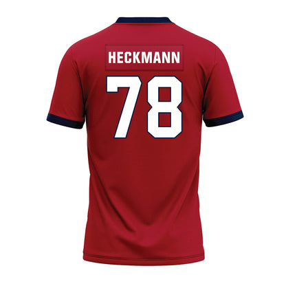 Liberty - NCAA Football : Blake Heckmann - Red Premium Football Jersey-1