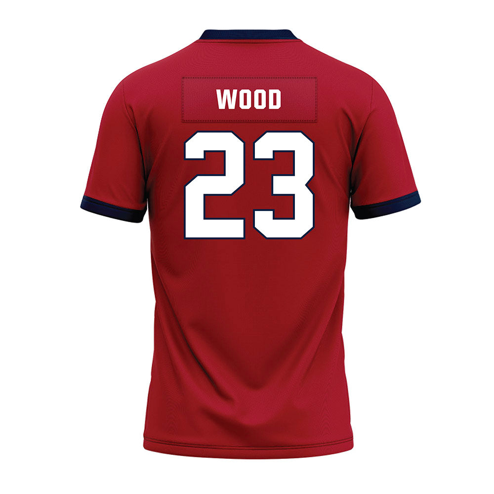 Liberty - NCAA Football : Cameron Wood - Red Premium Football Jersey-1