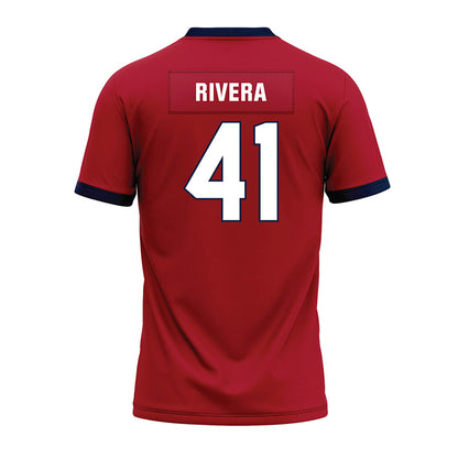 Liberty - NCAA Football : Greg Rivera - Red Premium Football Jersey-1