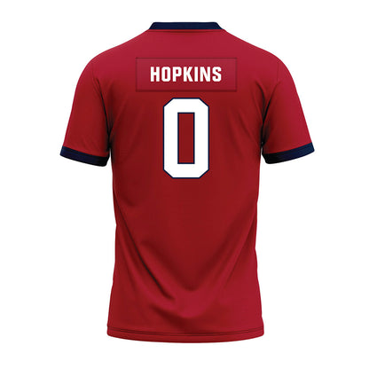 Liberty - NCAA Football : D-Icey Hopkins - Red Premium Football Jersey-1