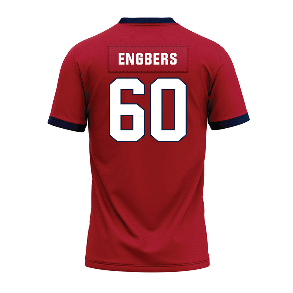 Liberty - NCAA Football : Joep Engbers - Red Premium Football Jersey-1