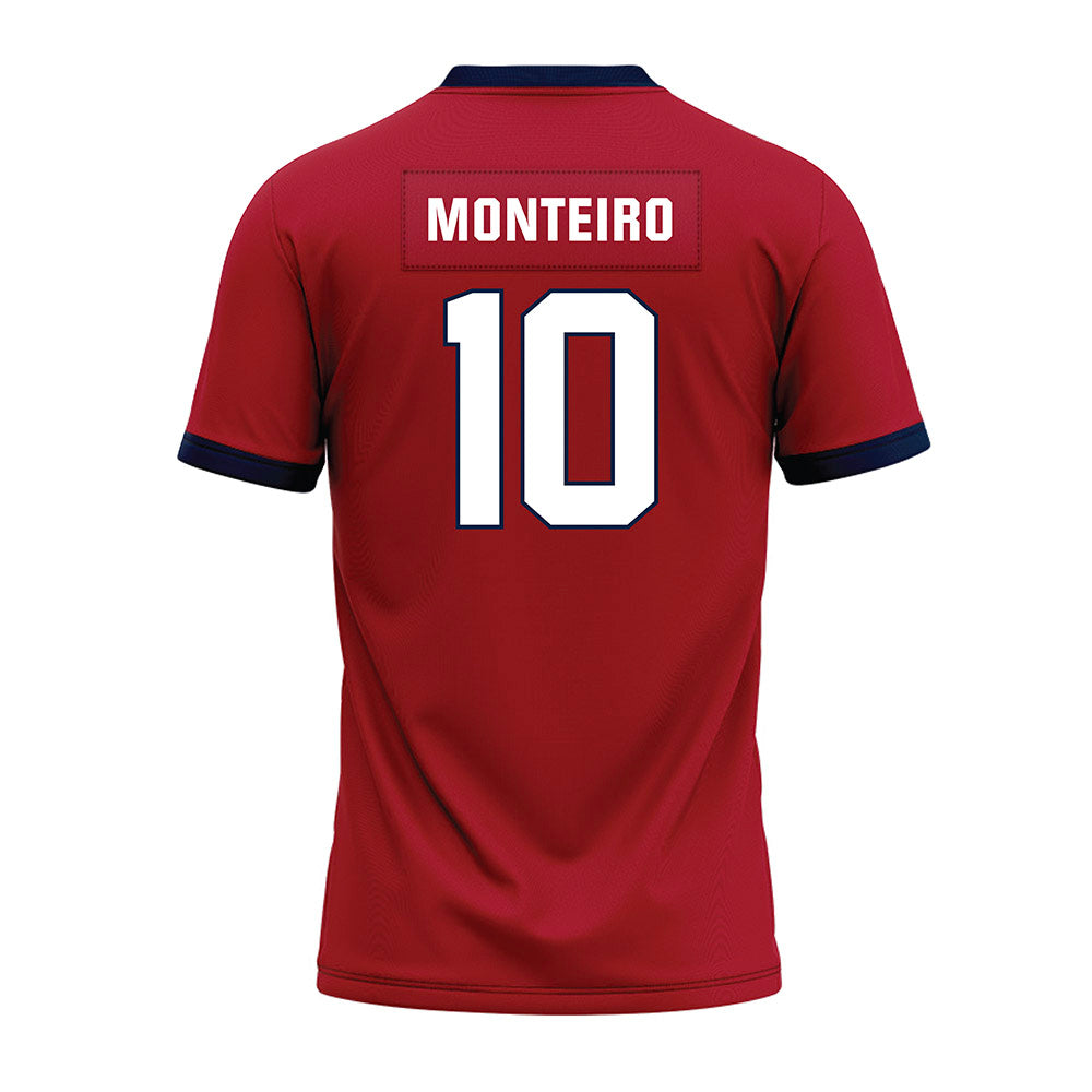 Liberty - NCAA Football : Jon Monteiro - Red Premium Football Jersey-1