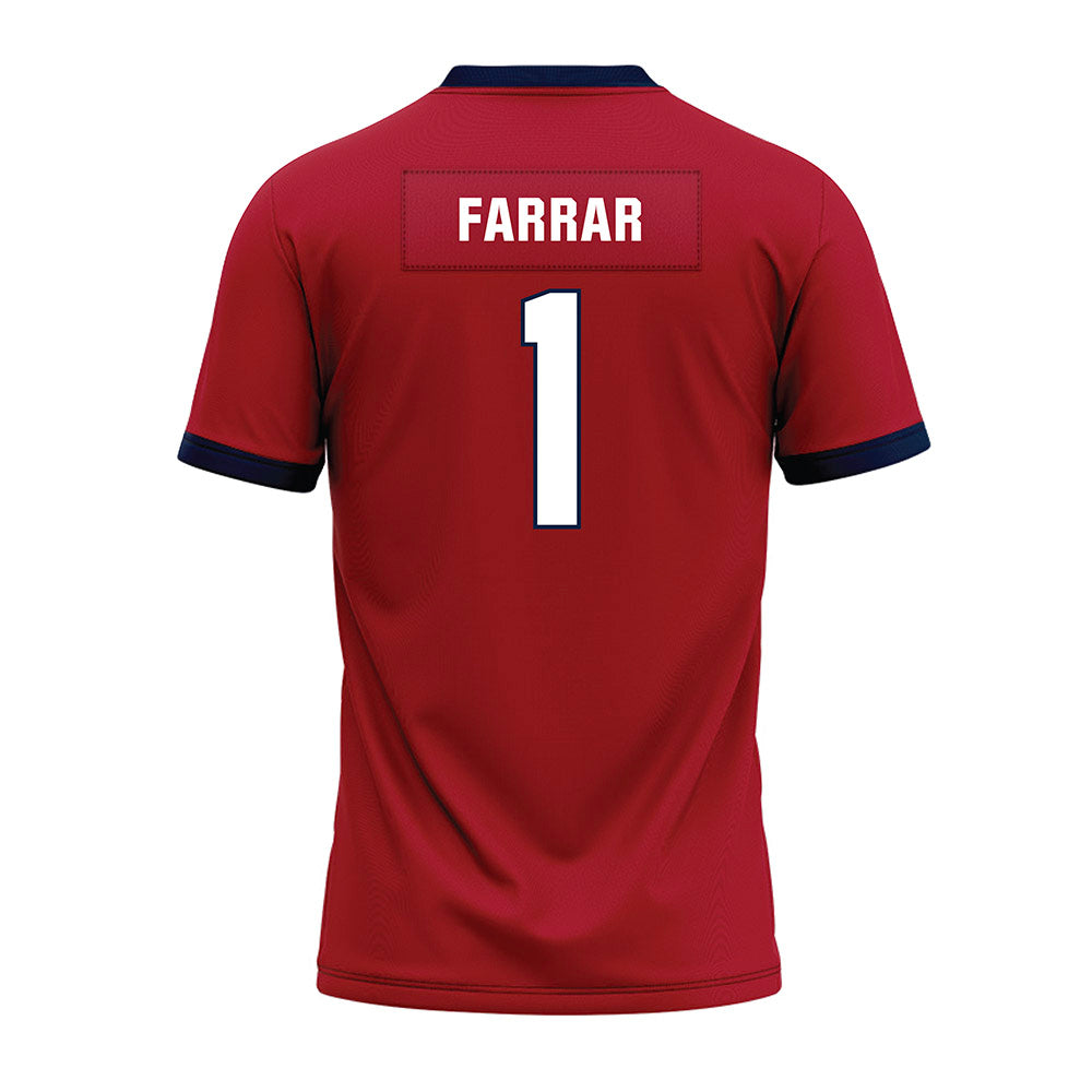 Liberty - NCAA Football : Derrell Farrar - Red Premium Football Jersey-1