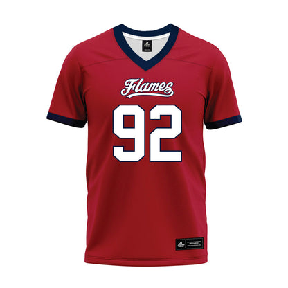 Liberty - NCAA Football : John Custis - Red Premium Football Jersey-0