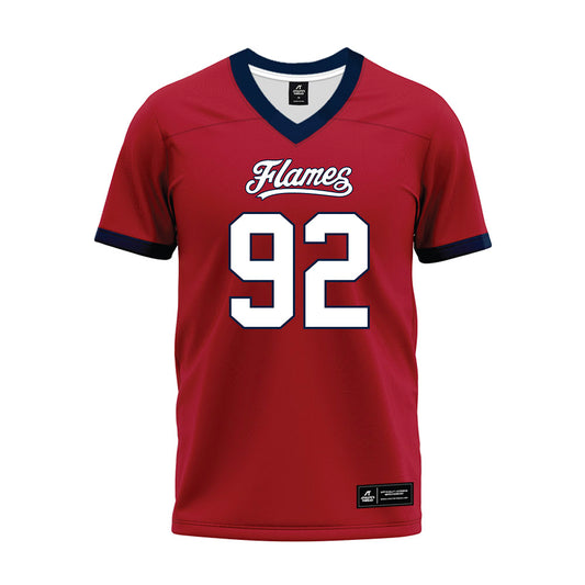 Liberty - NCAA Football : John Custis - Red Premium Football Jersey-0