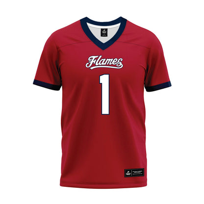 Liberty - NCAA Football : Derrell Farrar - Red Premium Football Jersey-0