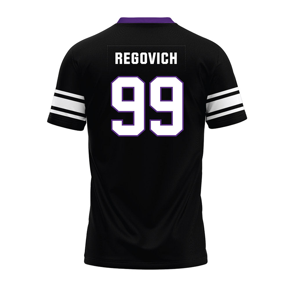Northwestern - NCAA Football : Troy Regovich - Black Premium Football Jersey-1